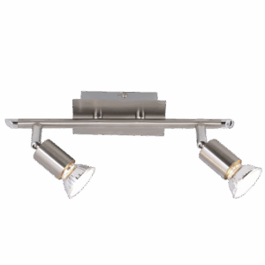 Brightstar S058/2 Satin and Polished Chrome Spotlight