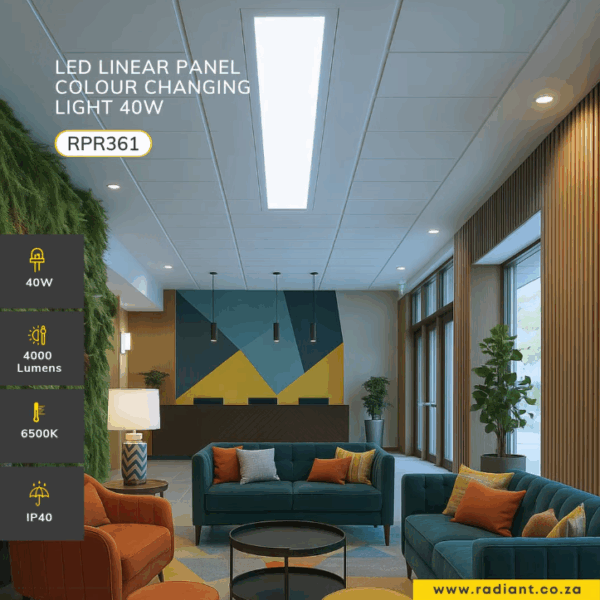 Radiant RPR361 LED Panel 40w Backlit 1200x300mm 3 CCT - Image 2