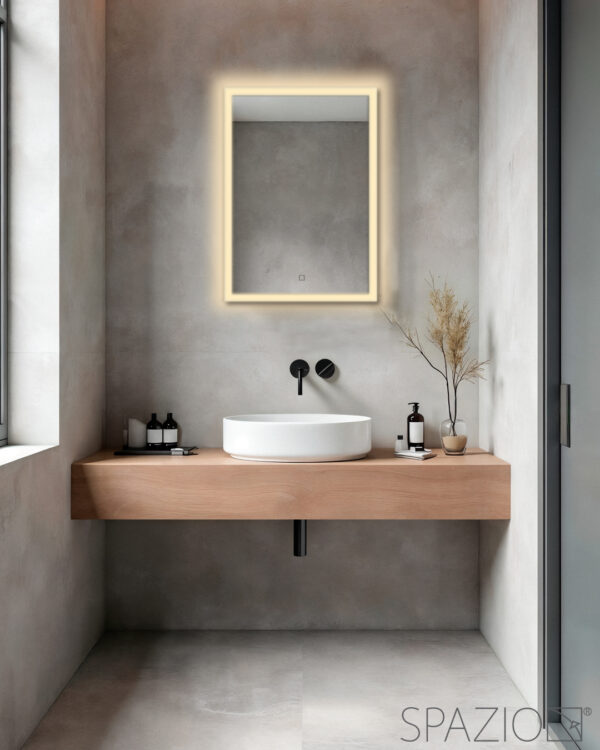 Spazio ORTA LARGE MIR.203 Rectangular LED Mirror - Image 4