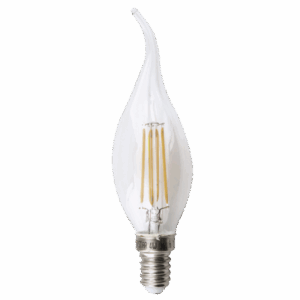 BULB LED 129 4W Warm White LED Filament Flame Bulb