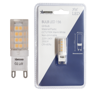 Brightstar BULB LED 156 3W G9 Warm White LED Bulb