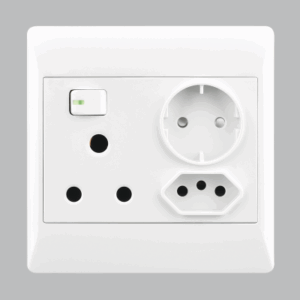 Brightstar EPL332 WHITE 16 AMP Plug + New RSA Socket + Schuko – 4 X 4