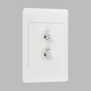 Brightstar ESW039 WHITE Double Satellite Socket – 2 X 4