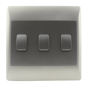 Brightstar ESW077 DUO 3 Lever 1 Way Switch – 4 X 4