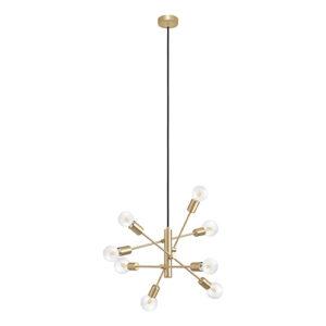 Eurolux P1348 Gradoli 8LT Pendant Brushed Brass