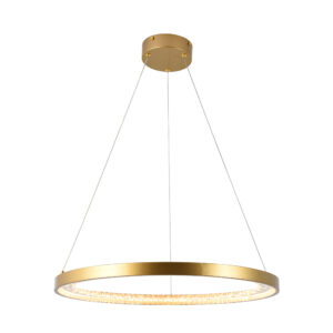Eurolux P1358 Lustra Ring Crystal Pendant Gold LED