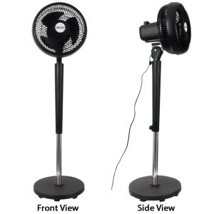 Brightstar FAN028 Black 10” (25.4cm) Floor Fan, 3 Speed Control