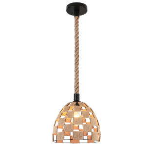 Brightstar PEN144 HEMP Metal and Hemp Rope Pendant