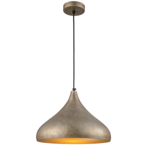 Brightstar PEN886 CHAMPAGNE RUF Metal Pendant with Gold Inner