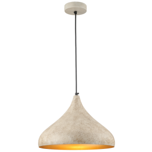 Brightstar PEN887 SAND RUF Metal Pendant with Gold Inner