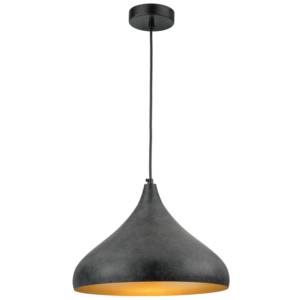 Brightstar PEN888 BLACK RUF Metal Pendant with Gold Inner