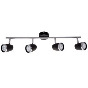 Brightstar S064/4 Black and Polished Chrome Spotlight
