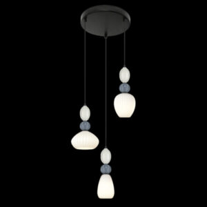 K Light A-KLCH-9570-3 Ceramic Opal/Grey Cluster