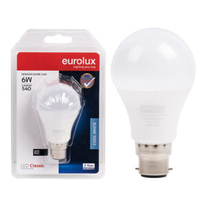 Eurolux G1151BC A60 Classic Day/Night Sensor 6w LED B22 4000K N