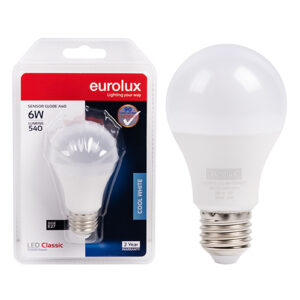 Eurolux G1151ES A60 Classic Day/Night Sensor 6w LED E27 4000K N