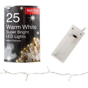 Eurolux H137WW LED Light Chain Warm White Battery Operated