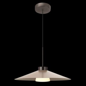 K Light K-LED-9569L/NB Nut Brown Metal Pendant Large