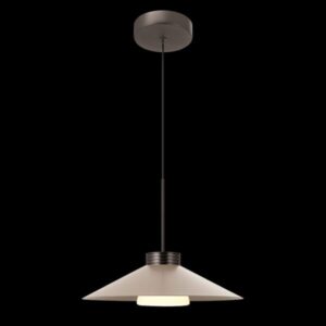 K Light K-LED-9569M/NB Nut Brown Metal Pendant Medium