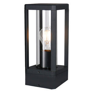 Eurolux O667 Bhok Square Ali Outdoor Post Top with Clear Glass