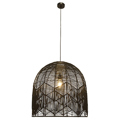 Eurolux P1276B Toulon Pendant Light Woven Rattan