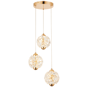 Brightstar PEN257 GOLD Iron and Crystal Pendant