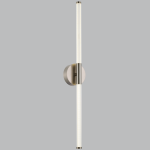 Brightstar WB224/2 Satin Chrome Metal LED Wall Light