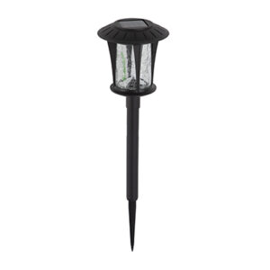 Eurolux H216 Solar Coach Light with Crack Glass Shade - Sell in PDQ of 12