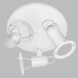 Brightstar S005/3R White 3 Light Spotlight