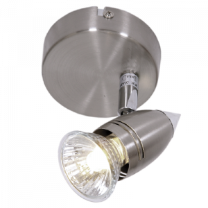 Brightstar S042/1 Satin and Polished Chrome Spotlight