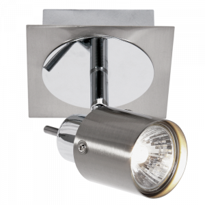 Brightstar S050/1 Satin and Polished Chrome Spotlight