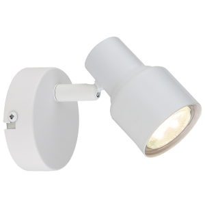 Brightstar S421/1 WHITE Metal Spotlight