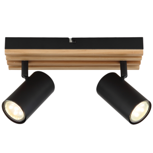 Brightstar S423/2 WOOD Metal Spotlight