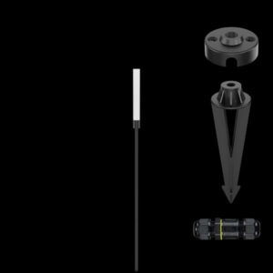 K Light YH-805002GD LED Frosted Tube 78cm Spike