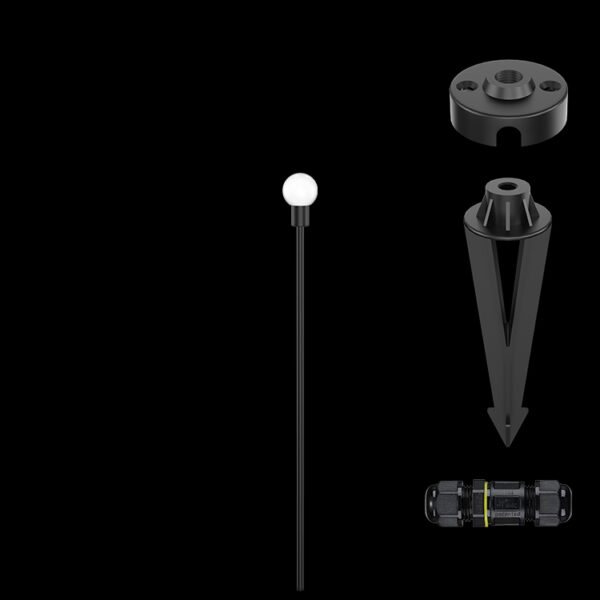 K Light YH-805032GD LED Opel White Ball 64cm Spike