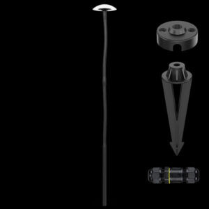 K Light YH-805069GD LED Mushroom 84cm Spike