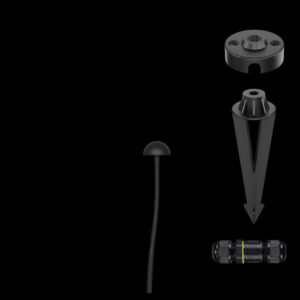 K Light YH-805079GD LED Round Mushroom 45cm Spike