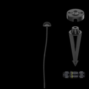 K Light YH-805081GD LED Round Mushroom 65cm Spike