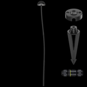 K Light YH-805083GD LED Round Mushroom 85cm Spike