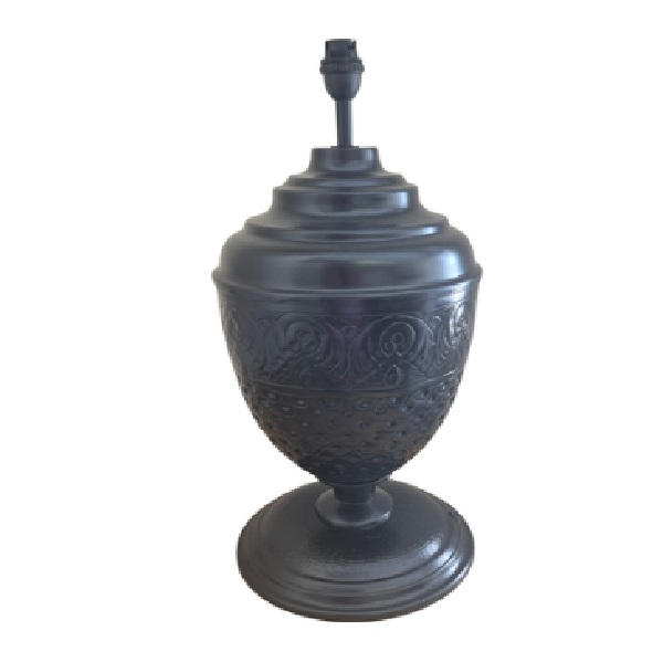 Litex Lamps TL939 Black Oval Pewer Table Lamp – Lightworld Online