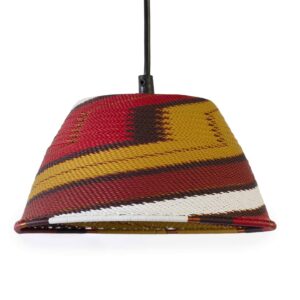 Lwazi Pendant Light Sunset Glow Spice Handwoven