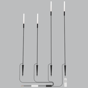 Brightstar GS023 BLACK 4 Piece Garden Spike Kit