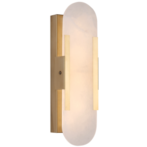 Brightstar WB347 GOLD Metal and White Marble Wall Bracket