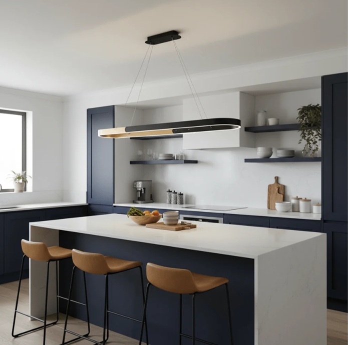 Brightstar PEN253 CCT 40W LED Colour change LED, Metal, Aluminium and Acrylic Pendant - Image 2