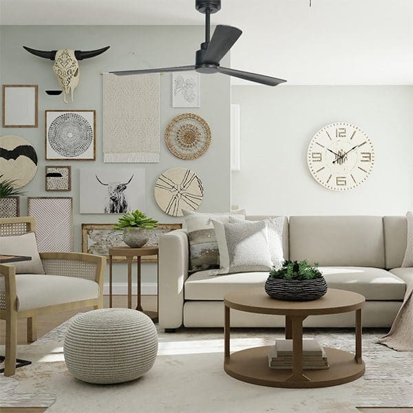 Selective Fans SF20020 Mistral Ceiling Fan Black/Black - Image 3