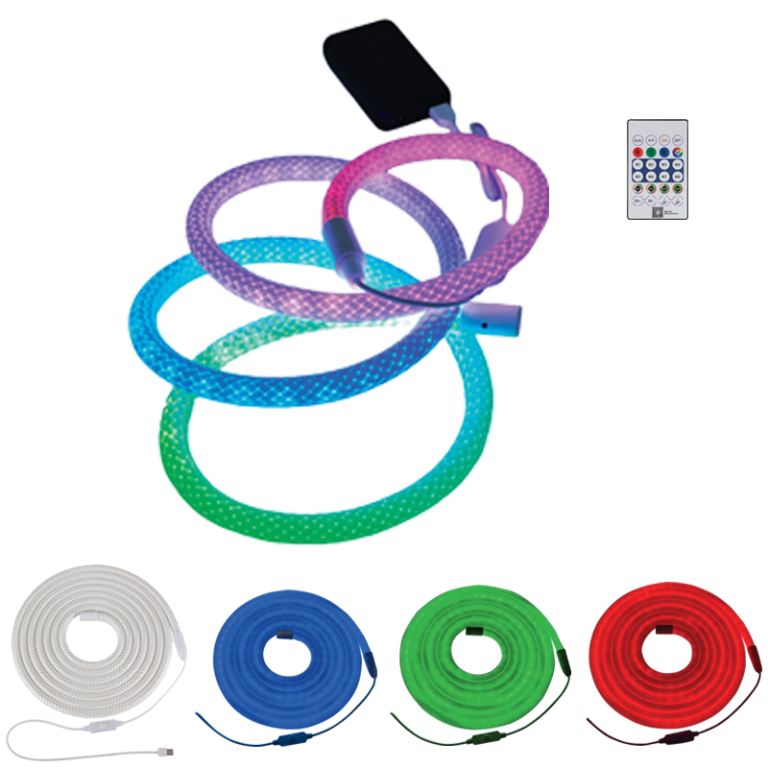 Rgb Rope Brightstar HVS200 SET 5M LED RGB Rope Light with Clips and Remote ...