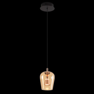 K Light K-LED-CC2-1/GD LED Golden Wizard Glass Pendant