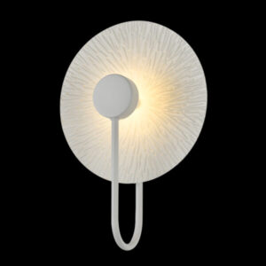 K Light LED-654/WH LED Round White Leaf Wall Light