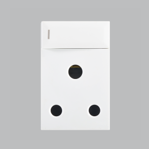 Brightstar ECP114 WHITE 16A Switched RSA Socket – Vertical ( Triple Module )