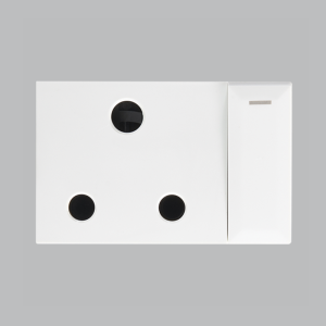 Brightstar ECP115 WHITE 16A Switched RSA Socket – Horizontal ( Triple Module )