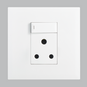 Brightstar EPL232 WHITE  16A RSA Socket with Switch – 4 X 4